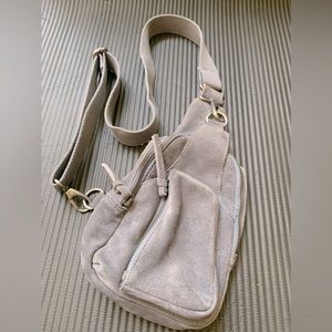 Hudson Slate Crossbody FP bag - suede